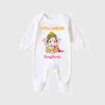 Little ganesha – Personalized Full Sleeve Sleep Suit / Body Suit – Perfect for Ganesh Chaturthi Celebrations
