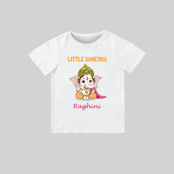 Little Ganesha – Personalized Baby T-shirt for Ganesh Chaturthi Celebrations