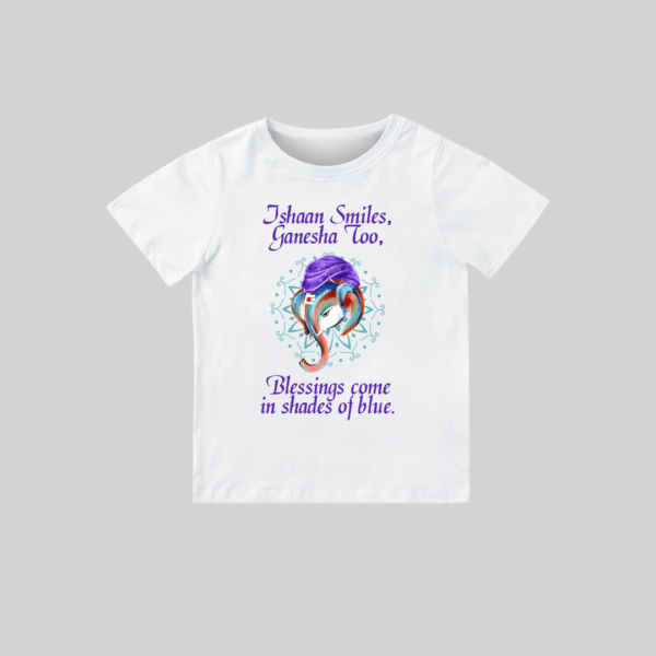 Baby Smiles and Ganesha too – Personalized Baby T-shirt for Ganesh Chaturthi Celebrations