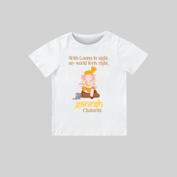 Ganesh Chaturthi – Personalized Baby T-shirt for Ganesh Chaturthi Celebrations