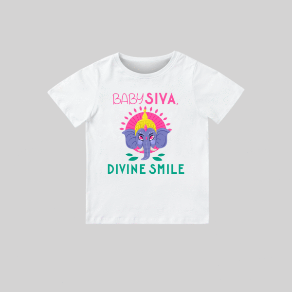 Divine Smile – Personalized Baby T-shirt for Ganesh Chaturthi Celebrations