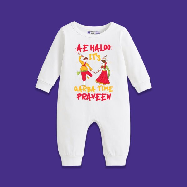 Ae Haloo its garba time praveen – Customize Sleep Suit