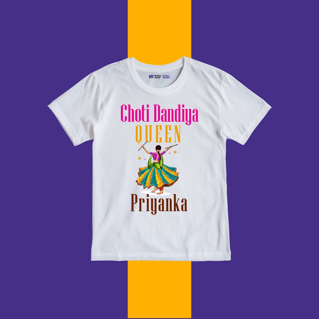 Choti Dandiya Queen Priyanka Customize Tshirt Choti Dandiya Queen Priyanka Customize Tshirt - Image 1