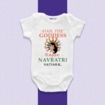 Hail the goddesss_Happy_Navratri Satish_Customize Onesie_Romper