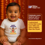 Happy Navratri Madhuri - Customize Romper_Onesie - Image 2