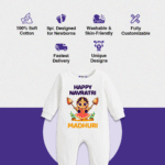 Happy Navratri Madhuri – Customize SleepSuit - Image 4