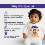 Happy Navratri Madhuri – Customize SleepSuit - Image 3