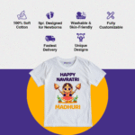 Happy Navratri Madhuri - Tshirt - Image 4