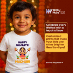 Happy Navratri Madhuri - Tshirt - Image 2