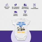 I Cant keep calm its garba night Customize Onesie_Romper - Image 4