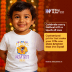 Its my frist navratri sneha Customize Tshirt - Image 2