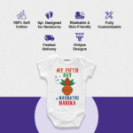 My Fifth Day of Navratri Harika Customize Onesie_Romper - Image 4
