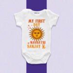 My First Day of Navratri Sanjay K Customize Onesie_Romper