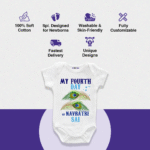 My Fourth Day of Navratri Sai Customize Onesie_Romper - Image 4
