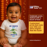 My Fourth Day of Navratri Sai Customize Onesie_Romper - Image 2