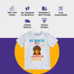 My Nineth Day of Navratri Kavya Customize Tshirt - Image 4