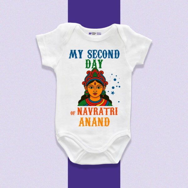 My Second Day of Navratri Anand Customize Onesie_Romper