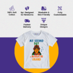 My Second Day of Navratri Anand Customize Tshirt - Image 4