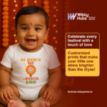 My Seventh Day of Navratri Aarav Customize Onesie_Romper - Image 2