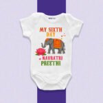 My Sixth Day of Navratri Preethi Customize Onesie_Romper