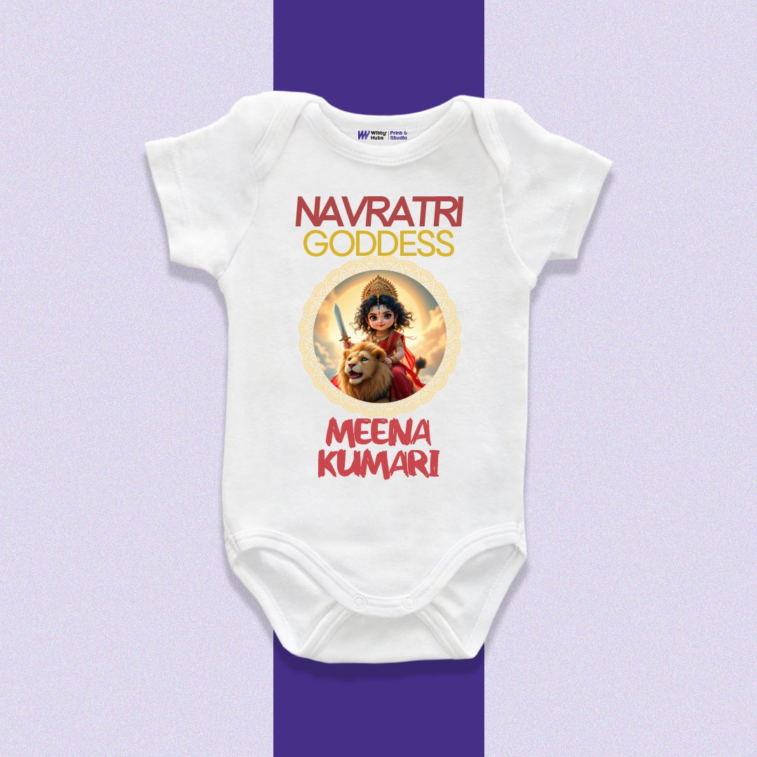 Navratri Goddess Customize Onesie_Romper Navratri Goddess Customize Onesie_Romper - Image 1