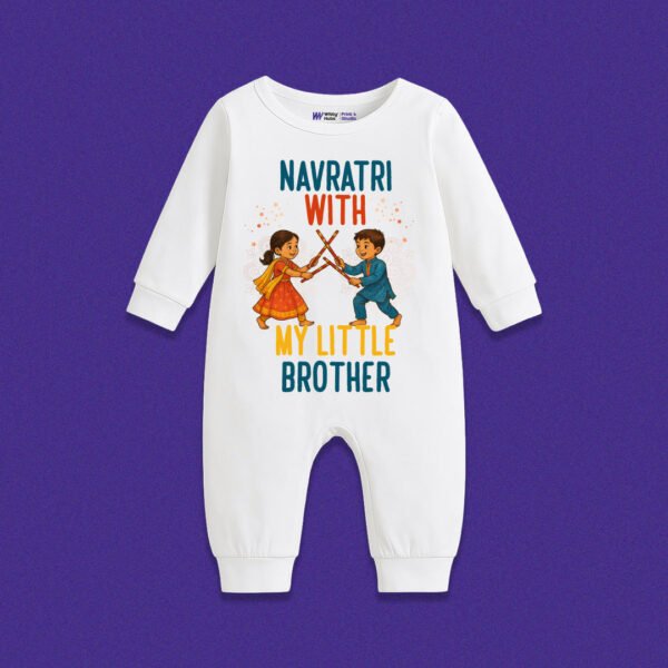 Navratri with my little brother – Customize Sleep Suit