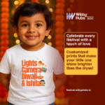 Lights Camera Diwali & Ishita- Customize T-Shirt - Image 2