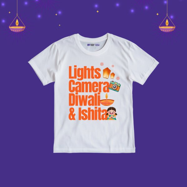 Lights Camera Diwali & Ishita- Customize T-Shirt
