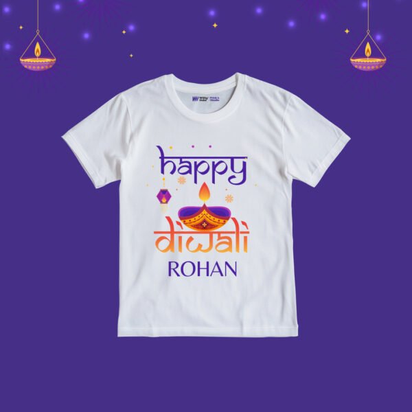 Happy Diwali Rohan Customize T-Shirt