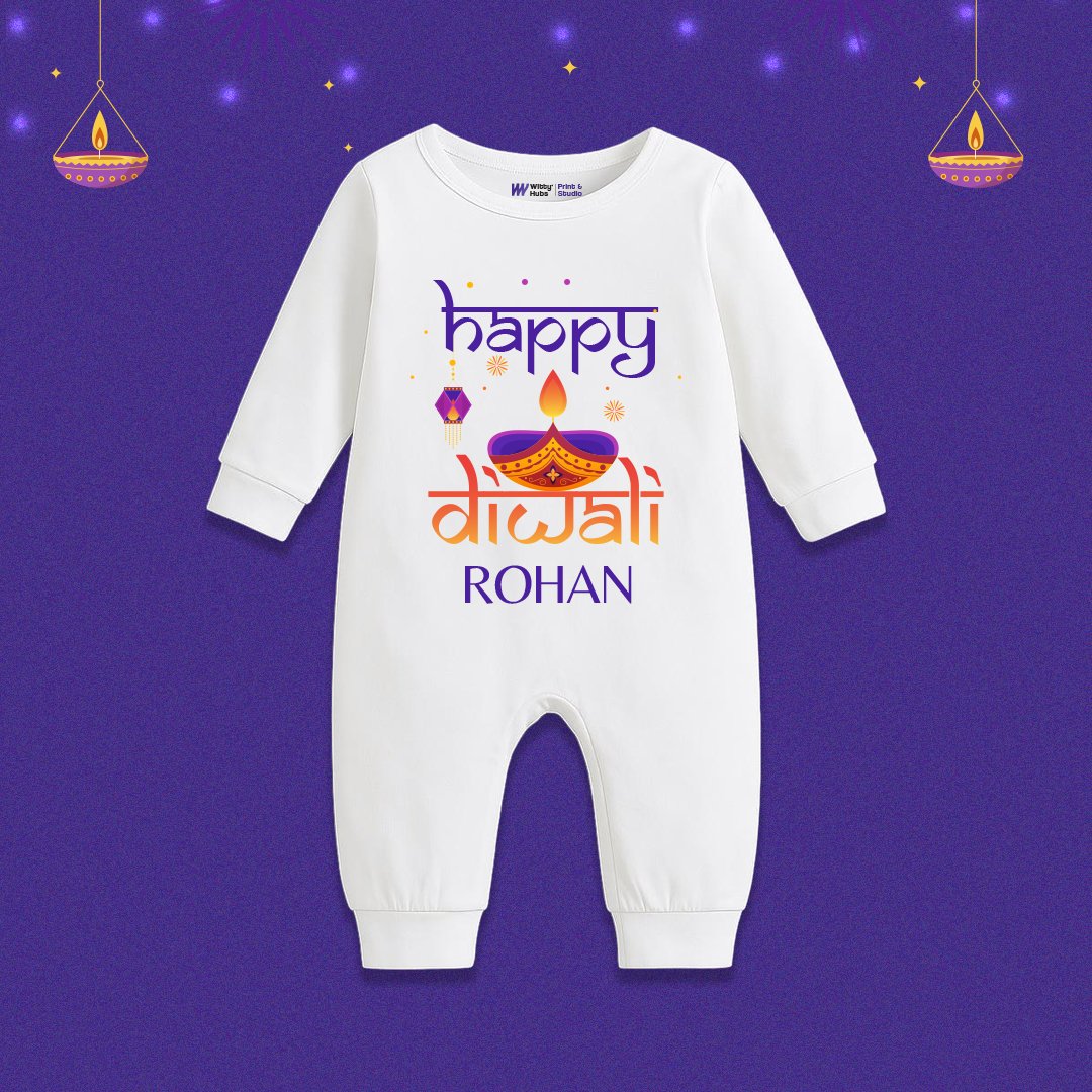Happy Diwali Rohan Sleep Suit Happy Diwali Rohan romper - Image 1