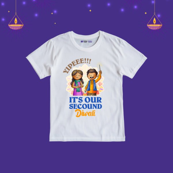 Its Our Second Diwali Customize T-Shirt