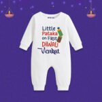 Little Pataka On First Diwali venkat Customize romper