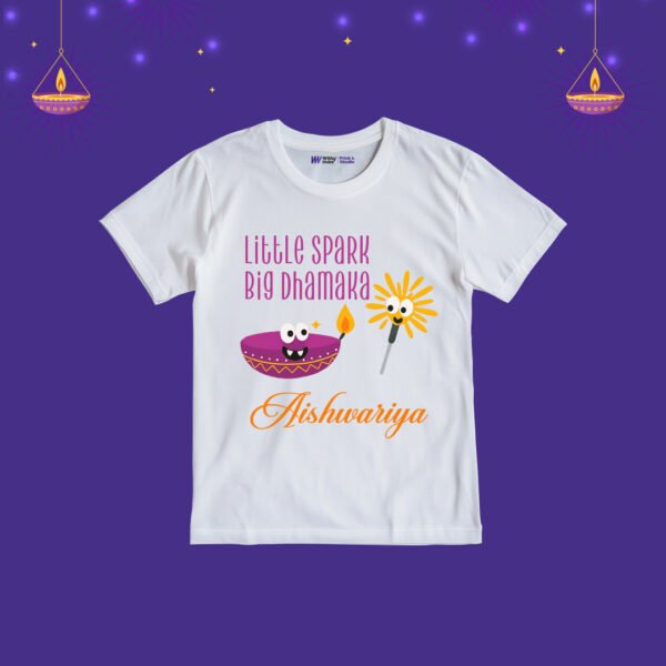 Little Spark Big Dhamaka Aishwarya-Customize T-Shirt