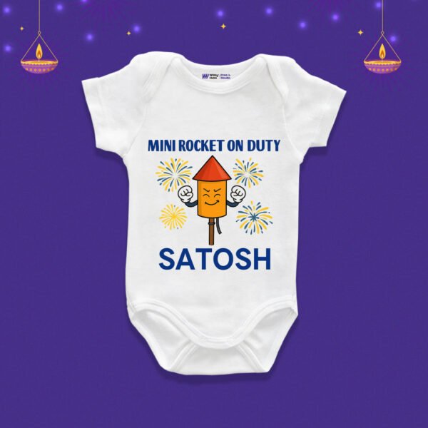 Mini Rocket on Duty satosh Customize Onesie_Romper