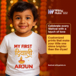 My First Diwali Arjun Customize T-Shirt - Image 2