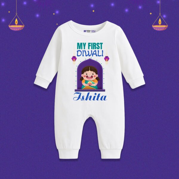My First Diwali Ishita Customize romper