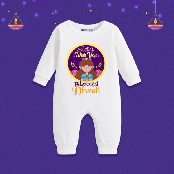 Wish You Blessed Diwali Customize romper