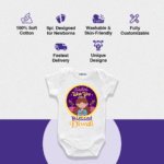 Wish you blessed Diwali Customize Onesie_Romper - Image 4