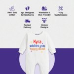 Wishes You Happy Diwali kyra  Customize romper - Image 4