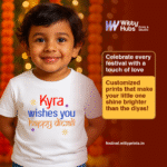 Wishes You Happy Diwali kyra Customize T-Shirt - Image 2