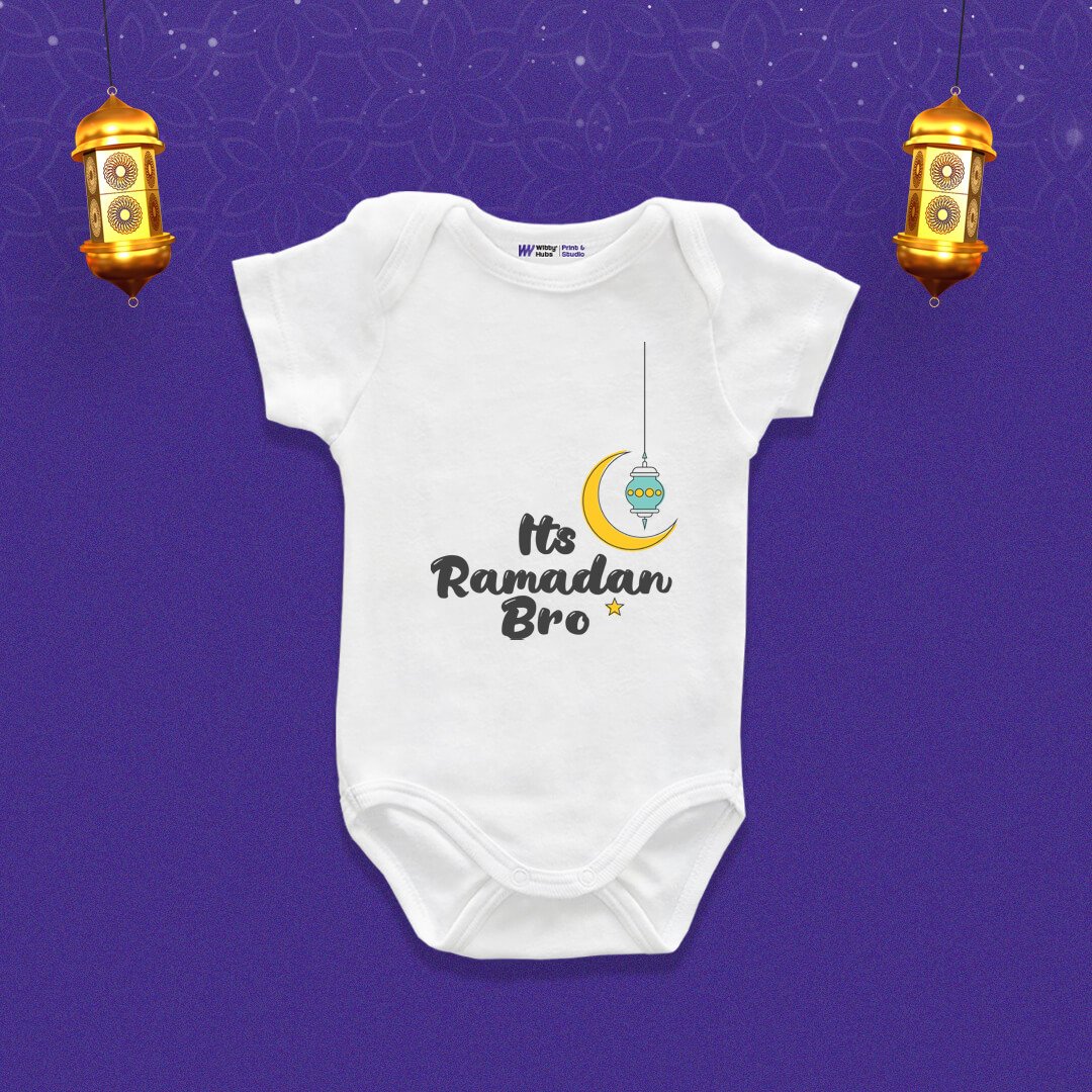 White Onesie__design_17 (1) Its Ramadan Bro - Image 1