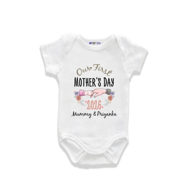 Our first mother's day 2026 mummy & Priyanka Customized Onesie