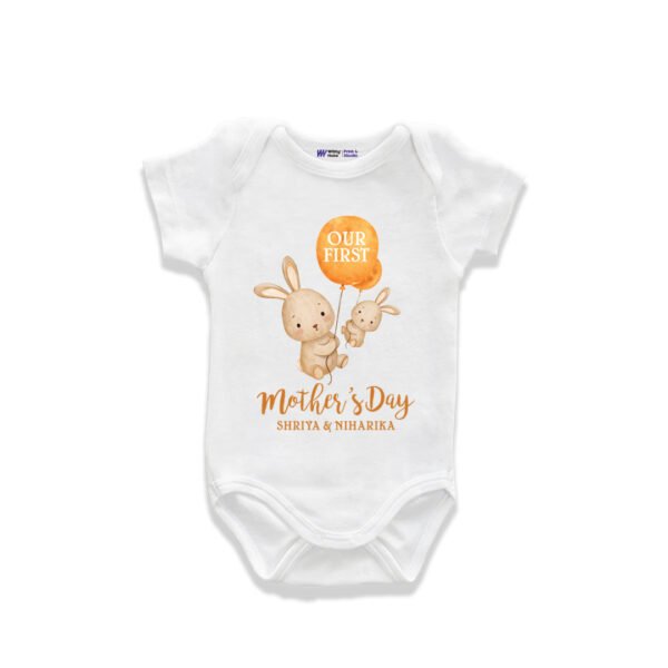 Our first mother's day mummy & niharika Customized Onesie