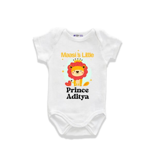 Maasi's little prince Aditya Customized Onesie