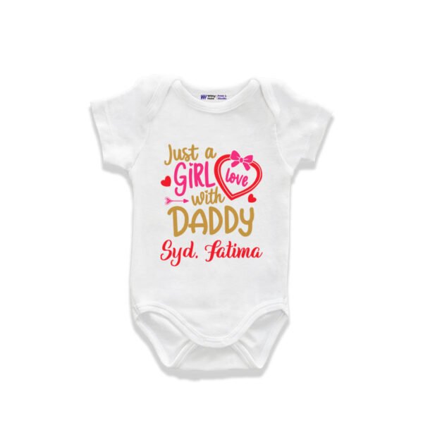 Just a girl with daddy love syd Fatima Customized Onesie