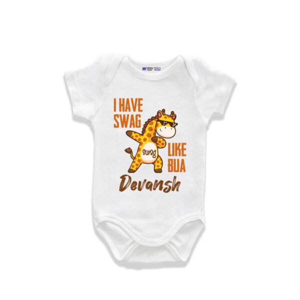 I have swag like bua devansh Customized Onesie