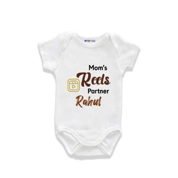 Mom's reels partner Rahul Customized Onesie