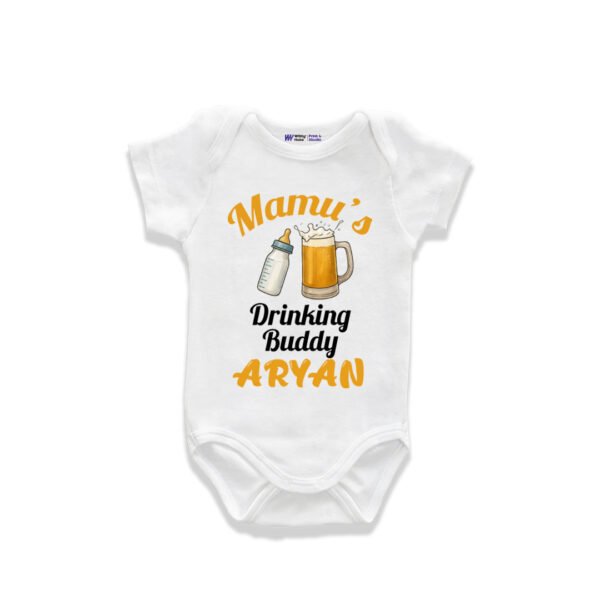 Mamu's drinking buddy Aryan Customized Onesie