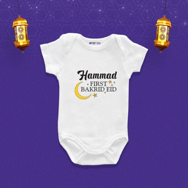 Hammad first bakra eid Customized Onesie