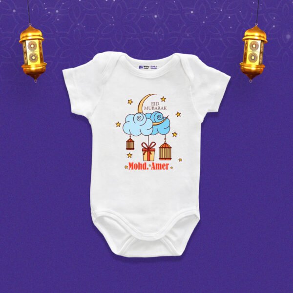 Eid mubarak mohd. amer Customized Onesie